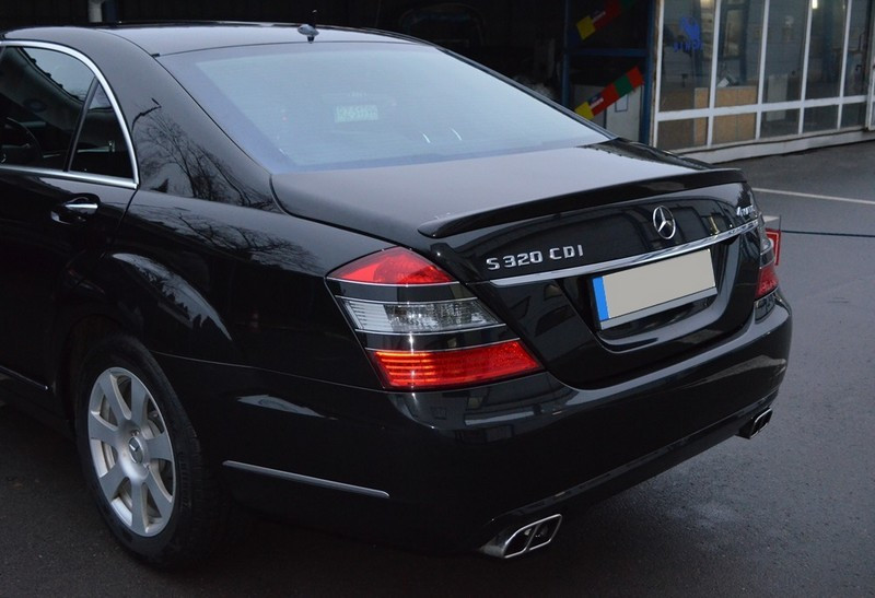 Спойлер шабля тюнінг Mercedes W221
