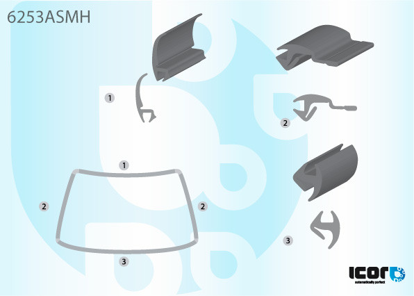 Молдинг лобового скла ЗА ПЕРИМЕТРОМ на OPEL VECTRA A 1988-1995, фото 1