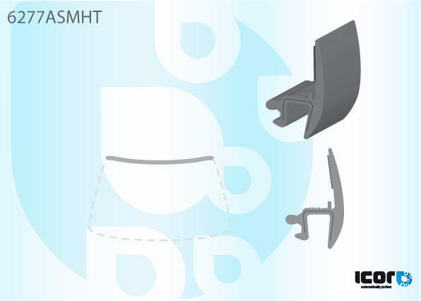 Молдинг лобового скла верхній Opel Vectra B '95-02 (Icor), фото 1