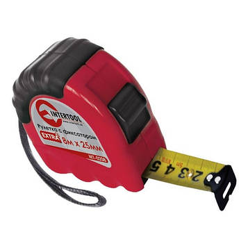 Рулетка з фіксатором 3м "EXTRA" INTERTOOL МТ-0203