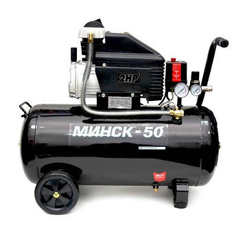 Компресор Мінськ-50, 2.0 HP, 1.5 кВт, 220В, 8атм, 205л/хв INTERTOOL PT-0021