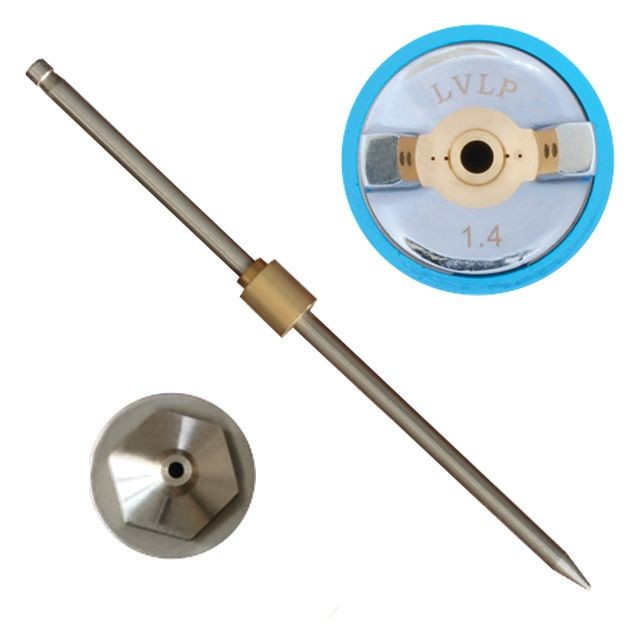Комплект форсунок LVLP 1.4 мм ПРОФ INTERTOOL PT-2014
