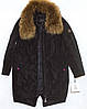 Парка жіноча зима VISDEER 827 з хутром L, фото 6