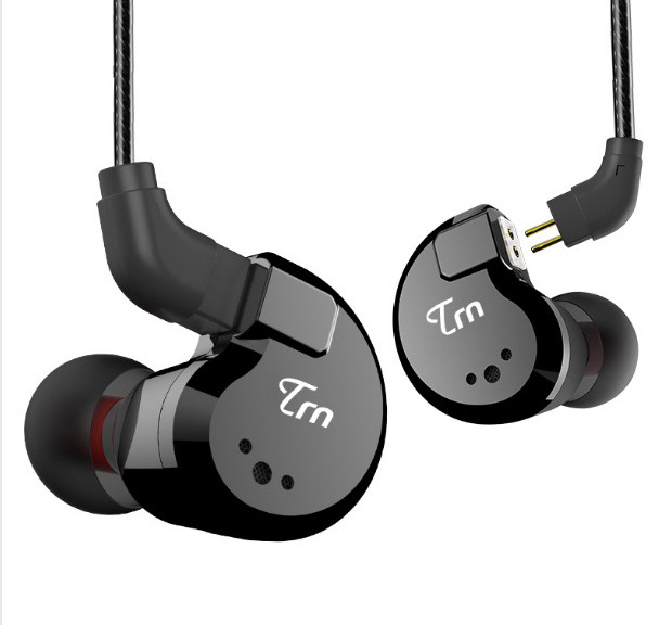 Навушники TRN V80 2DD + 2BA Гібридні (black)