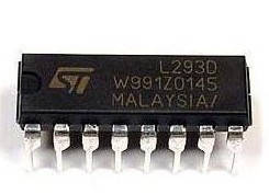 Драйвер двигунів двоканальний L293D DIP16