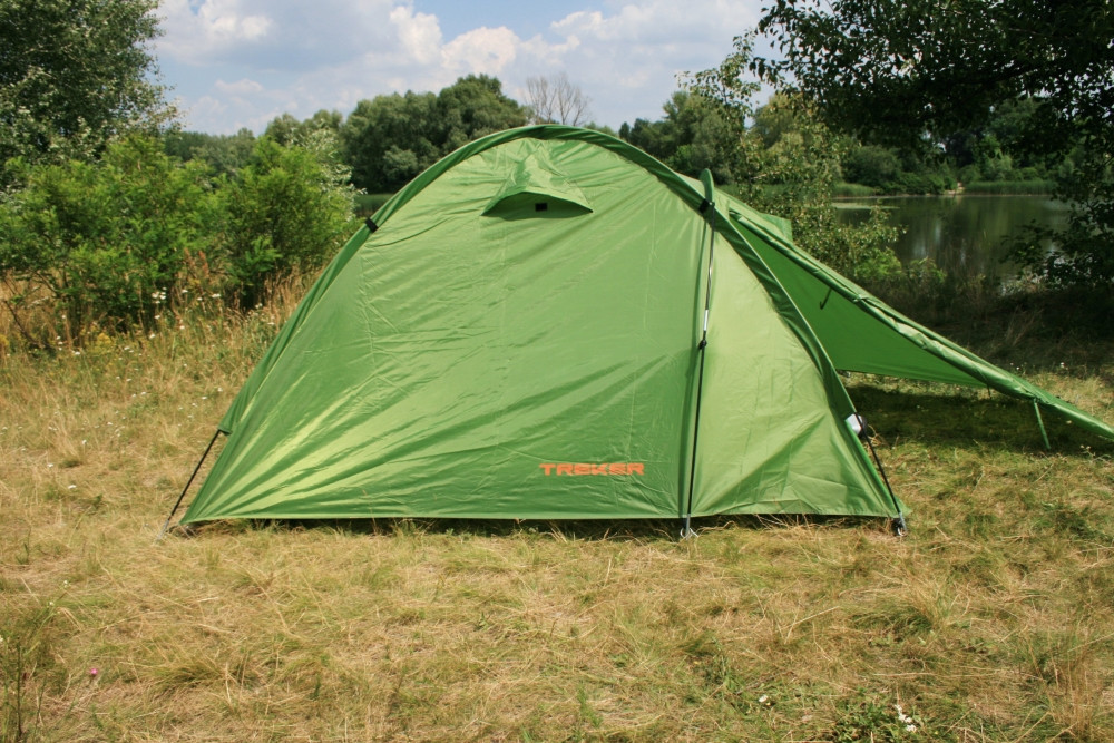 Палатка Treker MAT-136 двухместная, двухслойная туристическая - фото 10 - id-p722772493