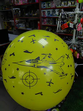 Куля гелієвий з малюнком літак
