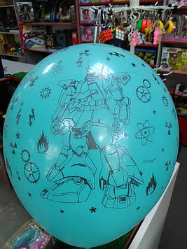 Гелієва кулька 12 дюймів з малюнком робот