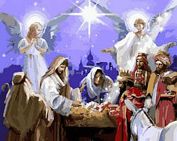 Картина по номерам Рождество Христово (VP995) 40 х 50 см DIY Babylon