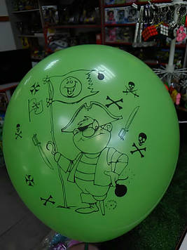 Гелієва кулька 12 дюймів з малюнком пірат