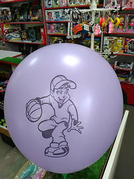 Гелієва кулька 12 дюймів з м'ячем