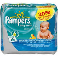 Серветки Pampers Baby Fresh Змінний блок 3х64 шт.