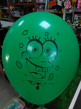 Гелієва кулька 12 дюймів з малюнком губка боб