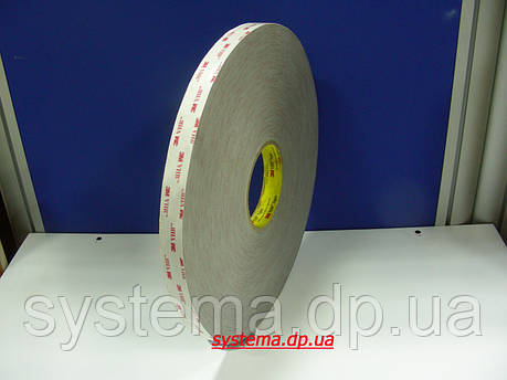 3M™ VHB™ RP16P - Скотч 3М, двосторонній монтажний, 6,0х0,4 мм, рулон 66 м, бумаж. лайнер, фото 1
