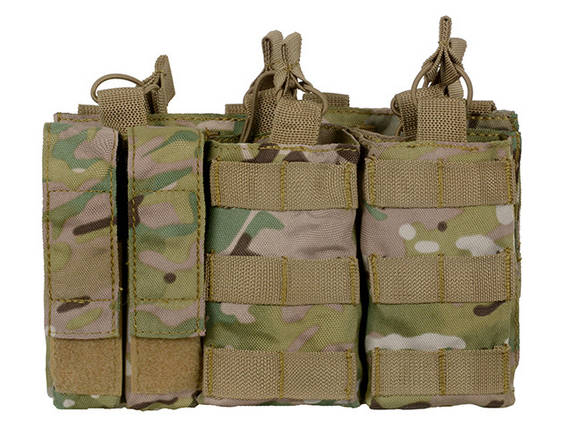 Потрійний подсумок пістолетно-гвинтівковий AK/9mm (5 plus 2) - Multicam [8FIELDS], фото 2