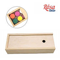Пенал для гуаши деревянный, 24,3х9,5х5,3см, ROSA Studio