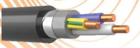 Кабелі силові з мідними/алюмінієвими жилами зниженої пожежонебезпеки з захисним покривом на номіальну напругу