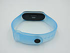 Ремінець Xiaomi Mi Band 4 / 3 SIKAI силіконовий напівпрозорий Блакитний 1708P, фото 6