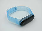 Ремінець Xiaomi Mi Band 4 / 3 SIKAI силіконовий напівпрозорий Блакитний 1708P, фото 7