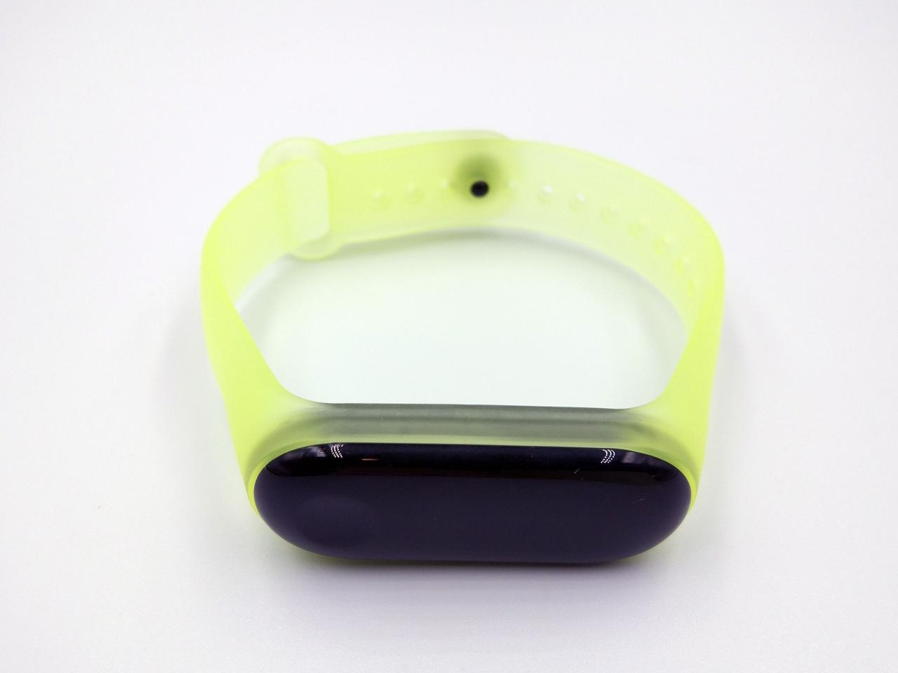 Ремінець Xiaomi Mi Band 4 / 3 SIKAI силіконовий напівпрозорий Жовтий 1708P