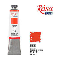 Краска масляная Красная светлая, 60мл, ROSA Studio