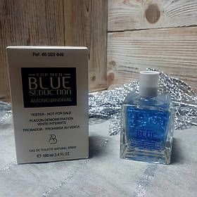 Духи  Antonio Banderas Blue Seduction For Men TESTER 100ml | Мужские духи Антонио Бандерас Блу Седакшн Фо Мен