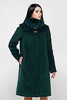 Женское зимнее пальто с натуральным мехом П-990 н/м, Ibico размер только 44