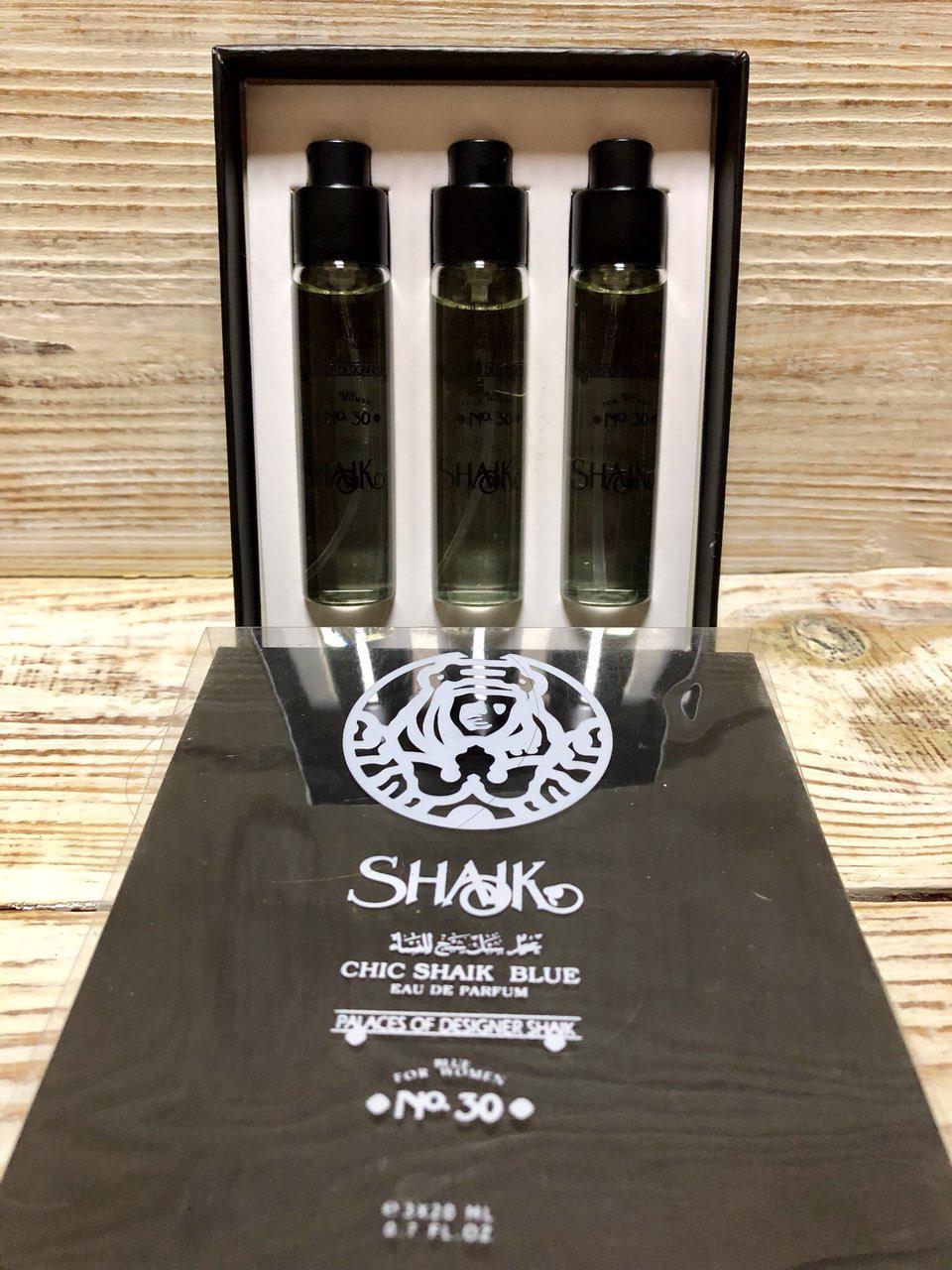 Подарочный Набор Оригинал Shaik Chic Blue  N 30 Eau De Parfum 3×20 ml.