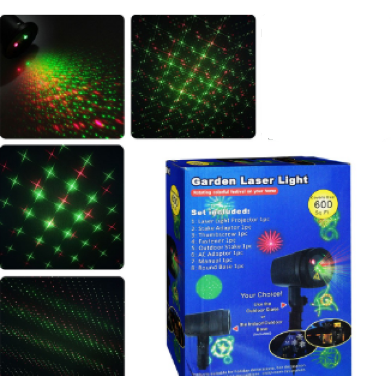 Вуличний лазерний проектор garden laser light з малюнками