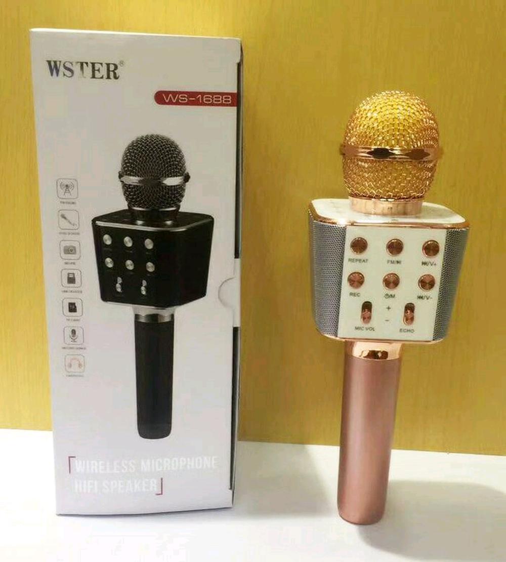 Караоке мікрофон WSTER WS-1688 рожевий