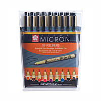 Набор линеров PIGMA Micron 9шт., разноцветные, Sakura