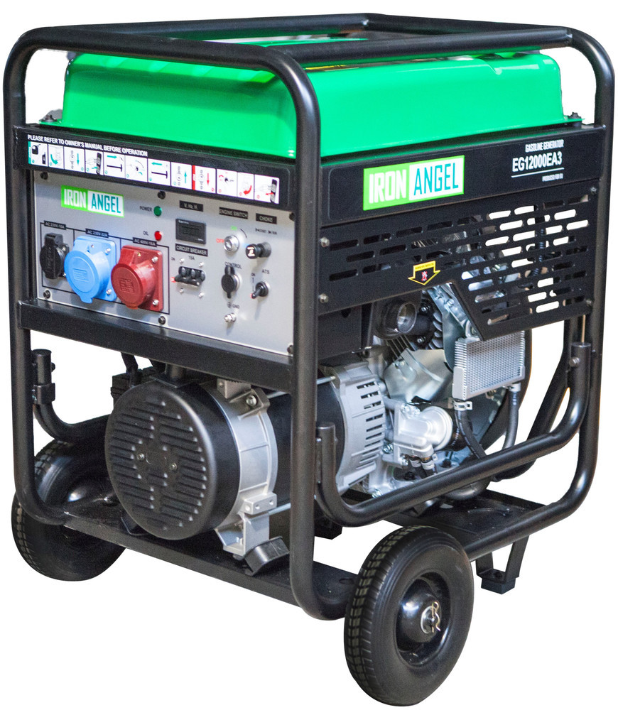 Генератор бензиновий Iron Angel EG12000EA3O (11 кВт, підготовка під блок ATS)