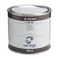 Краска масляная Van Gogh (105) Белила титановые (на сафлоровом масле), 500 мл, Royal Talens