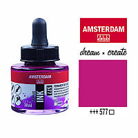 Тушь акриловая AMSTERDAM INK, (577) Перм. красно-фиолетовый светлый, 30мл, Royal Talens