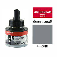 Тушь акриловая AMSTERDAM INK, (710) Серый нейтральный, 30мл, Royal Talens