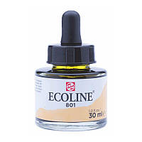 Краска акварельная жидкая Ecoline (801), Золото, 30 мл, Royal Talens