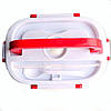 Ланч бокс судочек з підігрівом Спартак Lunch heater box 12v Red, фото 4