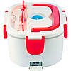 Ланч бокс судочек з підігрівом Спартак Lunch heater box 12v Red, фото 3