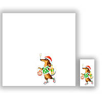 Салфетка ТМ Luxy 33*33 MINI, 3 шари, 10шт. Підданий Річард