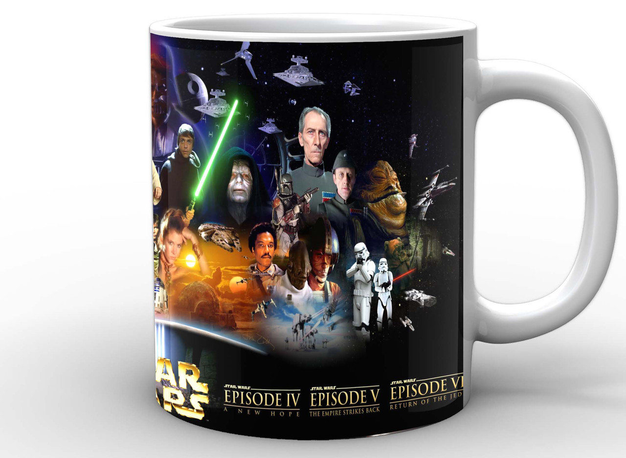 Кружка Geek Land біла Зіркові війни Star Wars Герої 6 епізодів SW.002.62