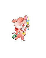 Салфетка ТМ La Fleur 33*33, 2 шари, 20шт. До поросячого писку