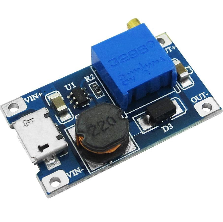 Підвищувальний перетворювач MT3608 LM2577 Micro USB 2 А Трансформатор