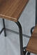 Розкладний стілець-стрем'янка каркас графіт зі ступенями вишня малага, фото 3