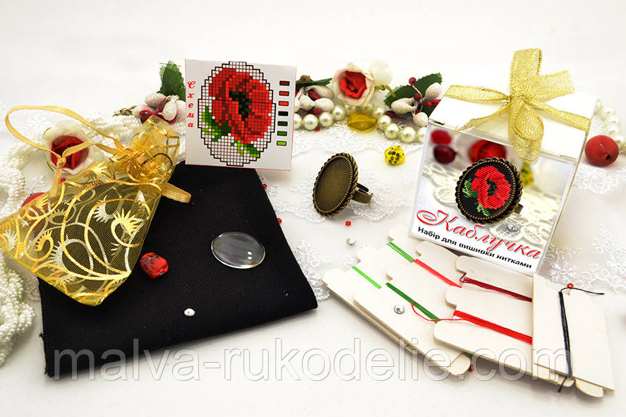 Набір для вишивання нитками прикрас (мікровишивка)., фото 1