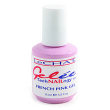 GEL PINK Lechat - Фінішний гель з липким шаром, з легким рожевим відтінком, 15 мл