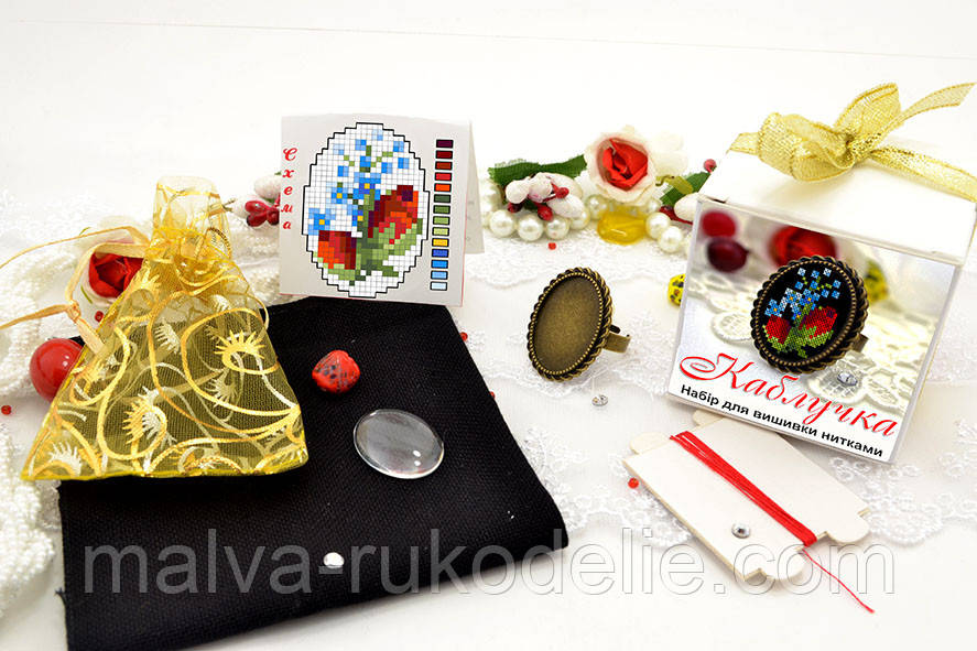 Набір для вишивання нитками прикрас (мікровишивка)., фото 1