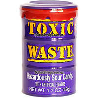 Кислые Конфеты Toxic Waste Sour Candy Purple Drum 48g