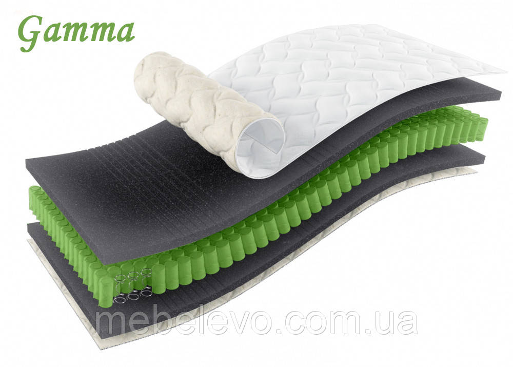 Матрац Gamma / Гамма ЕММ h23 Sleep&Fly ORGANIC двосторонній 3D незалежні пружини 150кг
