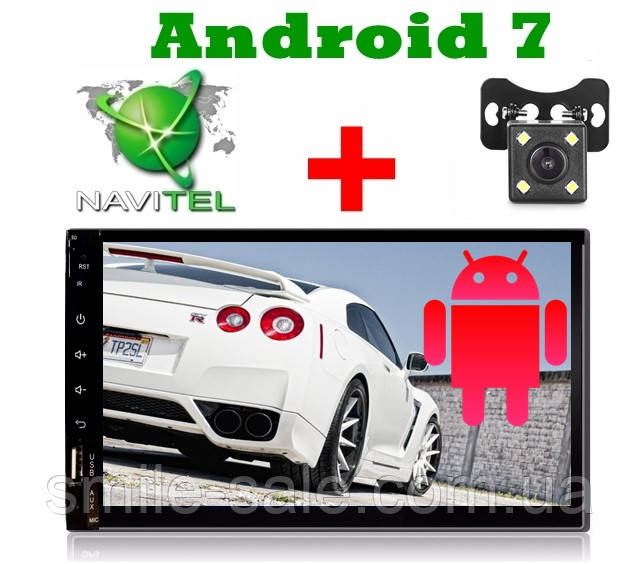 Автомагнітола Pioneer Pi-707 Android 7, 7" IPS 4 Ядра, 16 Гб + 1 ГБ ОЗП! Новинка 2020