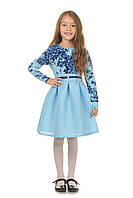 Голубое платье для девочки 110р.